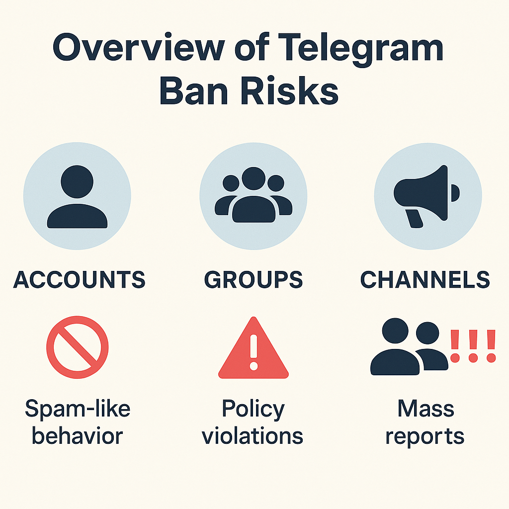 What gets banned on Telegram — accounts, groups and channels removed for spam, policy violations and mass reports